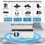 Wireless WiFi Movie 1080P Projector 6200Lux, HD Video Projectors Synchronize Smartphones Screen, Bluetooth Projector Compatible with HDMI, USB, VGA, AV, Laptop, TV Stick, PS4 for Outdoor Entertainment