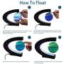 Magnetic Levitating Globe with LED Light, 3 C Shape Base Floating Globes, Rotating World Map, Cool Tech Gift for Men Father Boys, Birthday Gifts for Kids, Desk Gadget Decor in Office Home (Blue 1)