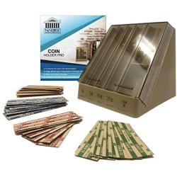 Nadex Vertical Coin Holder Pro - Coin Sorting Organizer Sorts Coins in Columns, Great for Bank Tellers, Making Change and Storing Coins