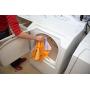 The Original Shamwow - Super Absorbent Multi-Purpose Cleaning Shammy (Chamois) Towel Cloth, Machine Washable, Will Not Scratch (8 Pack: 4 Large Orange and 4 Small Blue)