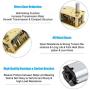 Greartisan DC 12V 68RPM Worm N20 High Torque Speed Reduction Motor with Metal Gearbox Motor for DIY RC Toys