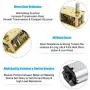 Greartisan DC 12V 68RPM Worm N20 High Torque Speed Reduction Motor with Metal Gearbox Motor for DIY RC Toys