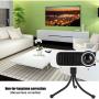 Mini Handheld Projector,Mini Portable Projector Household Projector … (Black and White)