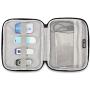 Travel Cable Organizer, BUBM Universal Electronics Bag for Cords, USB, Flash Drive, Power Bank(Small, Black)