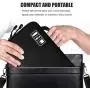 Electronics Organizer, OrgaWise Electronic Accessories Bag Travel Waterproof for iPad Mini, Kindle, Hard Drives, Cables, Chargers (Black)