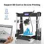 Anet A8 3D Printer, Self-Assembly 0.4mm Nozzle Aluminium Alloy Hotbed 2004 LCD Desktop 3D Printer Reprap i3 with Tools, 8G SD Card, 10m Filaments