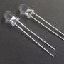 Waycreat 100PCS 5mm White LED Diode Lights Clear Emitting LEDs for High Intensity Super Bright Lighting Bulb Lamps Electronics Components Lamp Diodes (White, 100-Pack)