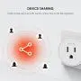 Smart Plug Works with Alexa, Google Assistant, SmartThings for Voice Control, Teckin Mini Smart Outlet Home Automation Modules, No Hub Required, FCC ETL Certified,Only Supports 2.4GHz Network