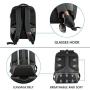 KROSER Laptop Backpack Large Computer Backpack Fits up to 15.6 Inch Laptop with USB Charging Port Water-Repellent School Travel Backpack Casual Daypack for Business/College/Women/Men-Grey