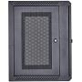KENUCO Wall Mount Rack Cabinet Enclosure | Fully Assembled | Vented Door | Adjustable mounting Rails | Cold Rolled Steel | RACK-09 | (23.6 x 19.7, 9U)