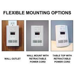 Kidde AC Plug-In Carbon Monoxide and Explosive Gas Detector Alarm | Nighthawk Sensor Technology | Model # KN-COEG-3