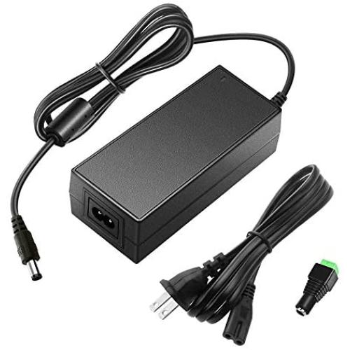SHNITPWR 24V 3A DC Power Supply Adapter AC 100V~240V to DC 24 Volt 3 Amp 72W Converter Transformer 5.5x2.5mm Plug for 5050 3528 LED Strip Light 3D Printer LED Driver CCTV Security System LCD Monitor