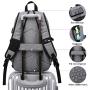 Laptop Backpack,Business Travel Anti Theft Backpack for Men Women with USB Charging Port,Slim Durable Water Resistant College School Bookbag Computer Backpack Fits 15.6 Inch Laptop Notebook,Grey