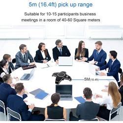 Tenveo Speakerphone A6 USB Conference Speakerphone for Microsoft Lync 10-20 People Business Conference Calls Speaker and Conference Microphone (TEVO-A6)