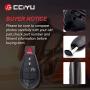 cciyu 1PC Uncut 4 Buttons Keyless Entry Remote Fob Replacement for for C hrysler 300 Town & Country for D odge Challenger Durango Journey Magnum for for J eep Commander (M3N5WY783X, IYZ-C01C)
