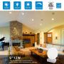 HYPERLITE LED Recessed Lighting 12 Pack 6 Inch 3000K 900Lm CRI>90 Dimmable Ultra-Thin LED Recessed Ceiling Light with Junction Box IC Rated Slim Downlight Simple Retrofit Installation-ETL&Energy Star