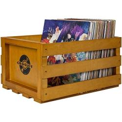 Crosley AC1004A-AC Record Storage Crate Holds up to 75 Albums, Acorn