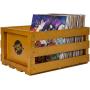 Crosley AC1004A-AC Record Storage Crate Holds up to 75 Albums, Acorn