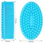 Silicone Bath Shower Loofah Brush, 100% Silicone Gentle Back Scrubber, Best Body exfoliating loofa Brush Gift for Baby Kids Men Father Mother Wife Family (Blue) Silicone Bath Shower Loofah Brush, 100% Silicone Gentle Back Scrubber, Best Body exfoliating loofa Brush Gift for Baby Kids Men Father Mother Wife Family (Blue)
