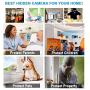 Hidden Spy Camera WiFi Photo Frame 1080P Home Security Camera Night Vision and Motion Detection Wireless IP Nanny Cam with One Year Battery Standby Time and Instant Alerts to Smartphone (Video Only)