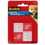 Scotch Removable Mounting Squares, Holds up to 1lb., 1 in. x 1 in., Grey, 16 Count