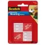 Scotch Removable Mounting Squares, Holds up to 1lb., 1 in. x 1 in., Grey, 16 Count