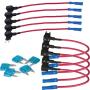 WINOMO 10PCS ATS Fuse Adapter ACS Tap Dual Circuit Adapter Holder with 15A Blade Fuse