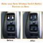 Moonlinks Window Switch Button Covers for Mercedes Benz C CLK Class, Front Left and Right Window Switch Repair Button Caps（2 Pieces,Fits Mercedes Benz W203 C230 C240 C280 C320 C350 C32 C55,W208）