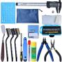 42Pcs 3D Printer Nozzle Removal Cleaning Tool Kit with Pliers, Electronic Digital Caliper, Deburring Tool and Cleaning Brushes for 3D Printing and Cleaning Tool Kit