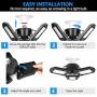 LED Garage Lights, 80W Deformable LED Garage Close to Ceiling Light 8000LM Shop Lights with 3 Adjustable Panels Support E26 / E27 Screw Socket for Garage Workshop Basement