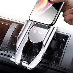 VICSEED Easy Car Phone Mount, Upgraded Stable Air Vent Phone Holder for Car, Cell Phone Car Mount Fit for iPhone SE 11 Pro Max Xs Max XR X 8 7 6s Plus Samsung S20 S10 S9 Note 20 Note10 LG Google Etc.