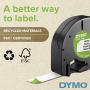 DYMO - DYM16952 Authentic LetraTag Labeling Tape for LetraTag Label Makers, Black Print on Clear pastic Tape, 1/2 W x 13 L, 1 roll (16952)