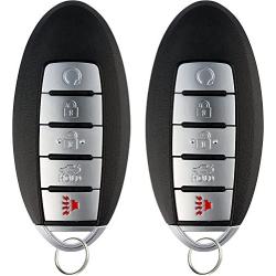 KeylessOption Keyless Entry Remote Car Smart Key Fob for Nissan Altima Maxima KR5S180144014 (Pack of 2)
