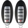 KeylessOption Keyless Entry Remote Car Smart Key Fob for Nissan Altima Maxima KR5S180144014 (Pack of 2)