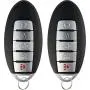 KeylessOption Keyless Entry Remote Car Smart Key Fob for Nissan Altima Maxima KR5S180144014 (Pack of 2)