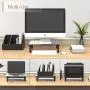 PUTORSEN Monitor Stand Riser with Vented Metal 3 Height Adjustable Monitor Stand for Computer, Laptop, iMac, PC, Printer, Desktop Ergonomic Monitor Riser Stand with Non-Skid Rubber