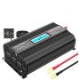 VOLTWORKS 1500W Pure Sine Wave Power Inverter DC 12v to AC 110v-120v with 4.8A Dual USB Ports 3 AC Outlets and Remote Control LCD Display for Home RV Truck[3 Years Warranty]