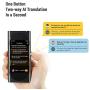 Langogo Genesis 2-in-1 AI Translator Device and Voice Recorder Transcriber, 100+ Languages Instant Two-Way Translation and Transcription Recorder, Built-in Data, 3.1inch Retina Display, Black