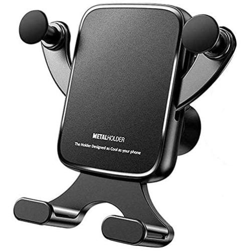 Ebow Car Phone Holder Car Phone Mount Universial Air Vent Phone Holder 360 Degree Adjustable Gravity Stable Car Phone Cradle Mount Horizontal & Vertical Place for iPhone Samsung All Smartphone