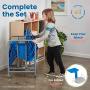 ECR4Kids - ELR-15810-BL The Surf Portable Lap Desk, Flexible Seating for Homeschool and Classrooms, One-Piece Writing Table for Kids, Teens and Adults, GREENGUARD [GOLD] Certified, Blue