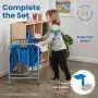 ECR4Kids - ELR-15810-BL The Surf Portable Lap Desk, Flexible Seating for Homeschool and Classrooms, One-Piece Writing Table for Kids, Teens and Adults, GREENGUARD [GOLD] Certified, Blue