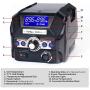 Yihua 939D+ III Efficient Soldering Station, 75W Equivalent with 4 Memories, Dual ℉/℃ Display System, 392~896℉ Adjustable, Sleep mode, Ultra compact Design.Plus Helping Hands and a LED Magnifying Lens