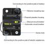 RKURCK 12V-36V DC Manual Reset Button 50 Amps Waterproof Circuit Breaker for Car Rv Marine Automotive Stereo Audio Electronic Motor System