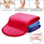 Makeup Remover Cloth 3 Pack + Spa Hairband 1 Pack - Reusable Microfiber Towel, Move Makeup Instantly, Suitable for All Skin Types, Spa Headband Bowknot Makeup Shower Headbands for Washing Face Shower Spa