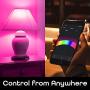 Geeni Prisma 1050 Lumens A21 Wi-Fi Multicolor Light Bulbs (2700K), 4-Pack – Dimmable LED Bulbs, 75-Watt Equivalent – No Hub Required – Works with Amazon Alexa, The Google Assistant