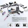 Clear Makeup Bags, APREUTY TSA Approved 6Pcs Cosmetic Makeup Bags Set Waterproof Clear PVC w/ Zipper Handle Portable Travel Luggage Pouch Airport Airline Bags Bathroom (Clear) Clear Makeup Bags, APREUTY TSA Approved 6Pcs Cosmetic Makeup Bags Set Waterproof Clear PVC w/ Zipper Handle Portable Travel Luggage Pouch Airport Airline Bags Bathroom (Clear)