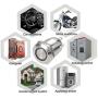 uxcell Momentary Metal Push Button Switch 12mm Mounting Dia 2A 1NO 3-6VAC/DC Green LED Light