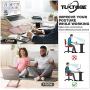 Laptop Stand for Desk - Adjustable Height Laptop Holder, Aluminum Laptop Riser with Heat-Vent, Computer Stand Compatible with All HP, Dell, MacBook Laptop (Rose Gold)