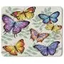 Moslion Butterfly Mouse Pad Colorful Leaves Animal Cute Nature Beautiful Gaming Mouse Mat Non-Slip Rubber Base Thick Mousepad for Laptop Computer PC 9.5x7.9 Inch