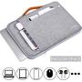 Ferkurn Chromebook Sleeve 11 11.6 Inch Laptop Case Waterproof with Handle Protective Bag Compatible with MacBook Air 11.6, Stream 11.6, MacBook Pro 13, Mac 12 Retina, Surface Pro X, Light Gray
